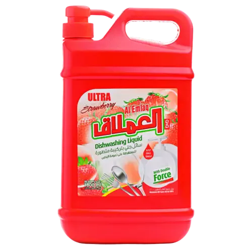 سائل غسيل الصحون المركز فراولة 1.8 لتر كرتون